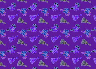 紫色背景的多彩图案纹理