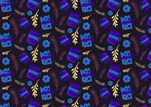 多彩几何图案无缝背景