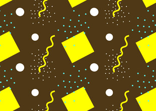 黄黑几何图案背景纹理