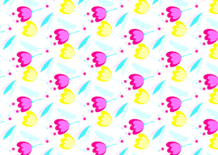 多彩卡通图案背景纹理