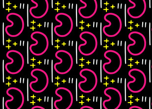 粉色几何图案无缝背景