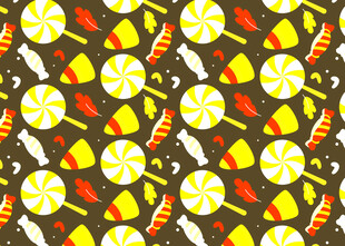 多彩糖果图案背景