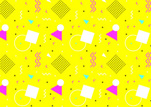 黄色几何图案背景装饰图