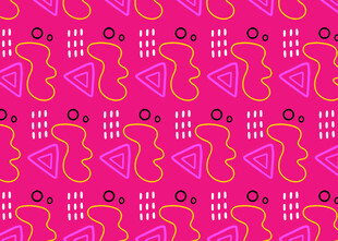 粉色几何图案无缝背景