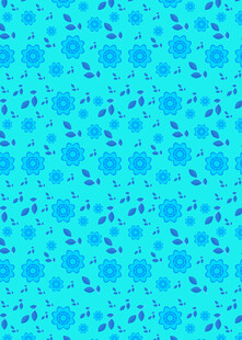 蓝底雪花图案背景