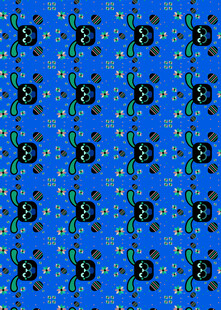 蓝色几何图案无缝背景