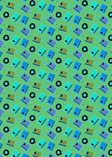 多彩卡通图案背景纹理