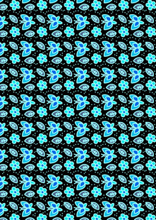 蓝色花卉图案背景纹理