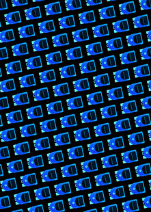 蓝色方块图案背景纹理