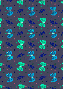 蓝绿图案构成的重复纹理