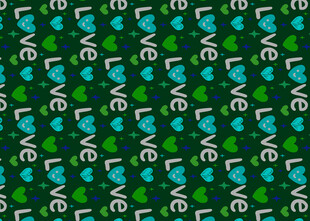 绿色几何图案无缝背景图