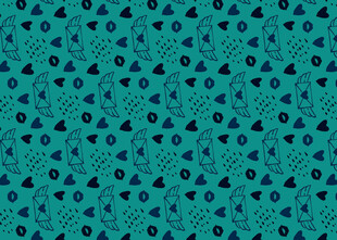 蓝绿色波点图案背景