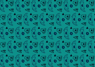 蓝绿色几何图案背景纹理