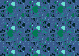 蓝绿渐变几何图案背景