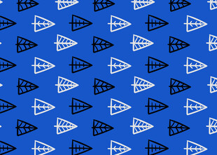 蓝色几何图案无缝背景