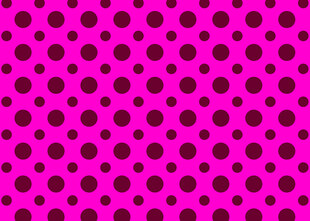 粉色波点图案背景