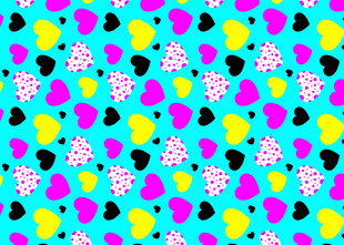 多彩波点图案背景