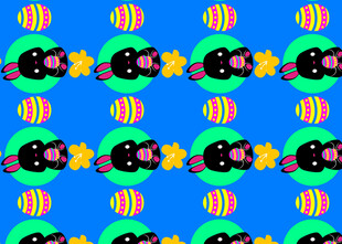 多彩卡通图案背景