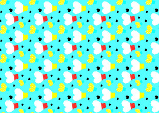 蓝底多彩几何图案背景