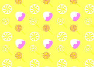 柠檬糖果图案背景