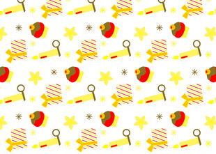 卡通糖果星星图案背景