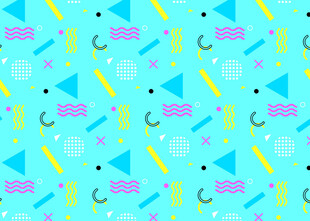 清新几何海洋风图案背景