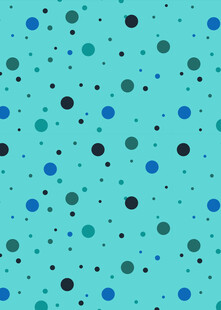 蓝底多彩圆点图案背景