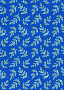 蓝色叶形图案背景纹理