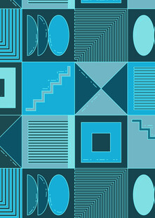 几何图案拼接背景图