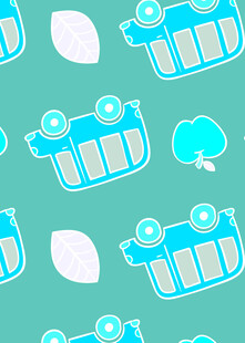 卡通风格啤酒杯图案设计