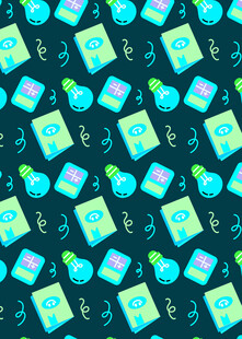 海洋元素卡通图案背景