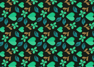 绿色几何图案无缝背景