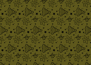 橄榄绿底几何图案纹理