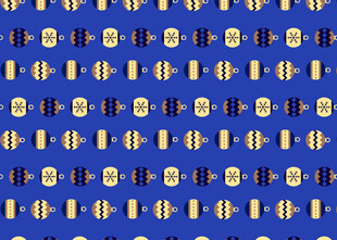 蓝色背景几何图案装饰图