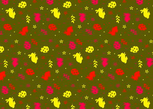 多彩花卉图案背景