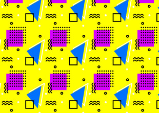 多彩芯片与指针图案背景