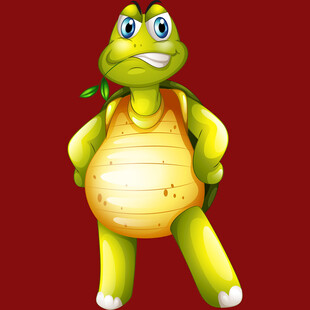 可爱卡通乌龟形象