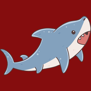 卡通鲨鱼形象