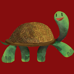 可爱卡通乌龟形象