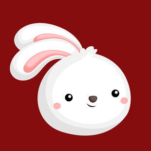 可爱白兔头像