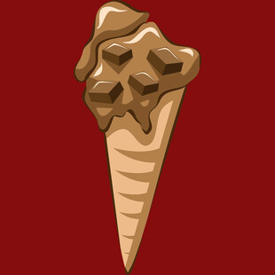 巧克力冰淇淋甜筒