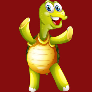 可爱卡通乌龟形象