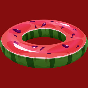 西瓜造型游泳圈