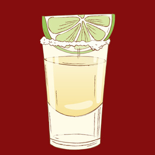 一杯龙舌兰配青柠