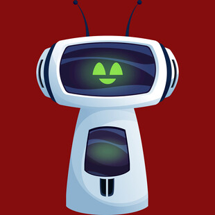 可爱卡通机器人形象
