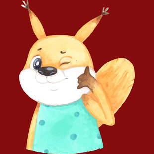 俏皮松鼠的可爱瞬间