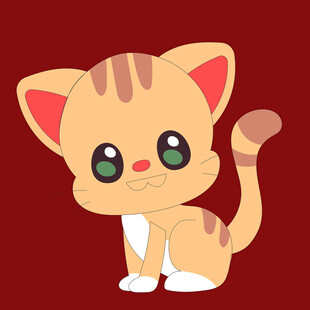 可爱卡通小猫形象
