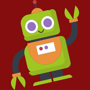 可爱卡通机器人形象