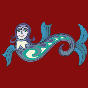 卡通美人鱼图案设计