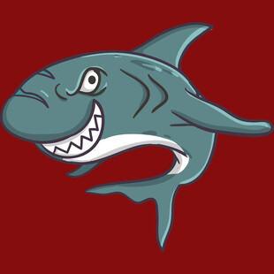 卡通鲨鱼形象
